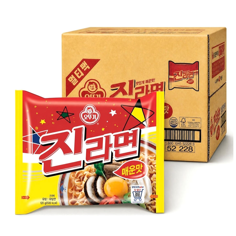 JIN RAMEN VACUNO PICANTE 120GR 1CAJA(40und)